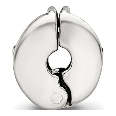 Sterling Silver Floral Clip Bead – view 4