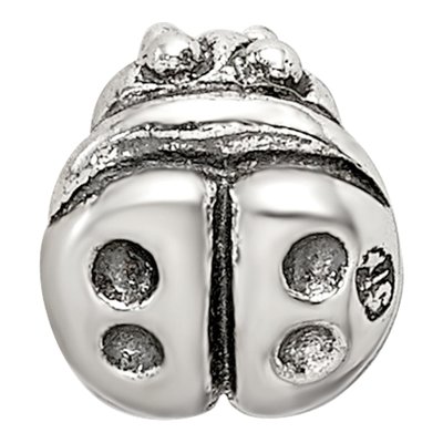 Sterling Silver Kids Ladybug Bead – view 5