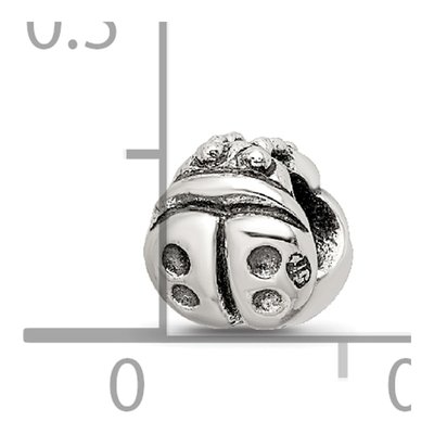 Sterling Silver Kids Ladybug Bead – view 6