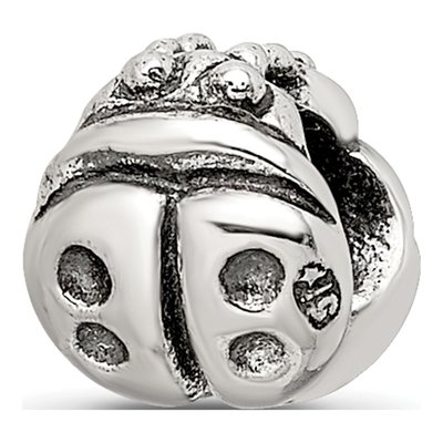 Sterling Silver Kids Ladybug Bead