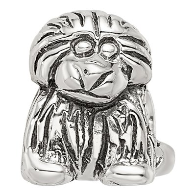 Sterling Silver Kids Puppy Bead – view 6