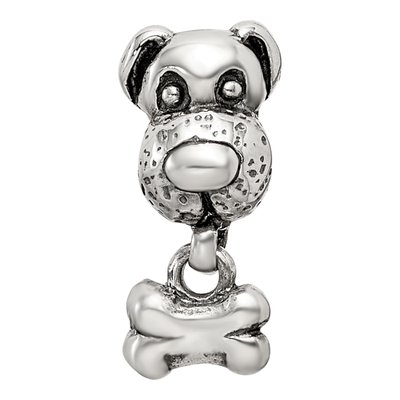 Sterling Silver Kids Dog Bone Bead – view 6