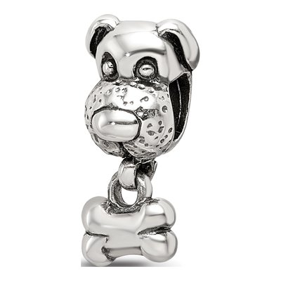 Sterling Silver Kids Dog Bone Bead