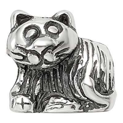 Sterling Silver Kitten Bead – view 6