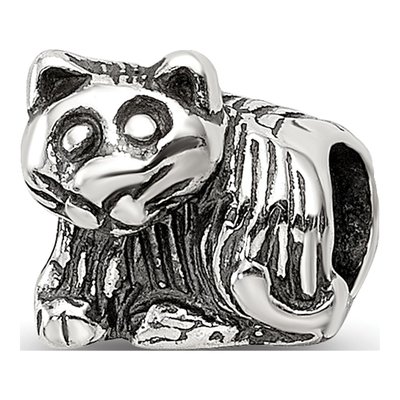 Sterling Silver Kitten Bead