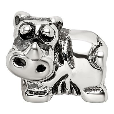 Sterling Silver Kids Rhino Bead – view 5