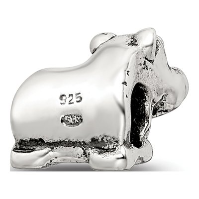 Sterling Silver Kids Rhino Bead – view 7