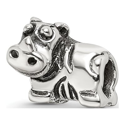 Sterling Silver Kids Rhino Bead