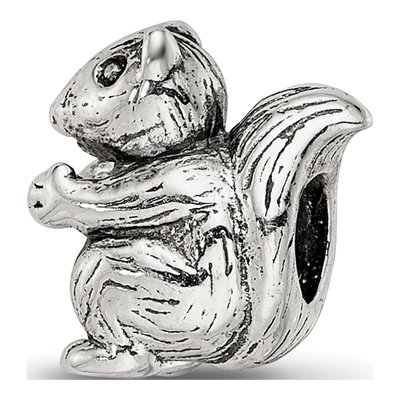 Sterling Silver Kids Squirrel Bead – view 7