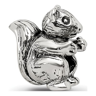 Sterling Silver Kids Squirrel Bead