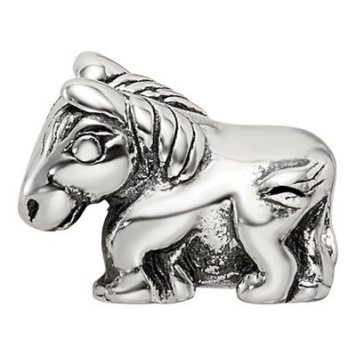 Sterling Silver Kids Horse Bead – view 5