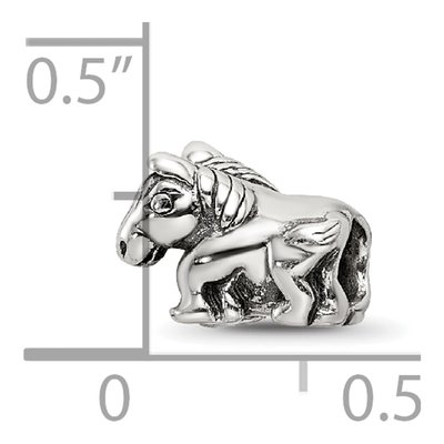 Sterling Silver Kids Horse Bead – view 6