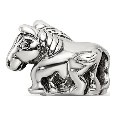 Sterling Silver Kids Horse Bead