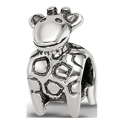 Sterling Silver Kids Giraffe Bead