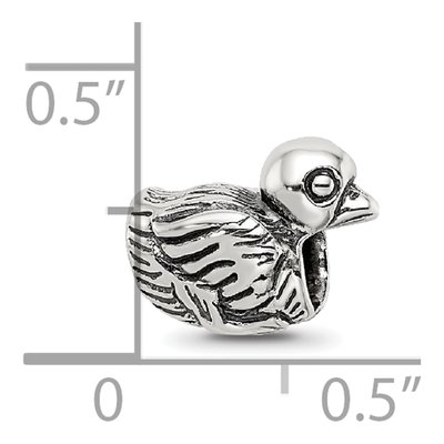 Sterling Silver Kids Duck Bead – view 6