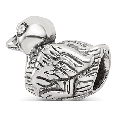Sterling Silver Kids Duck Bead – view 7