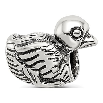 Sterling Silver Kids Duck Bead
