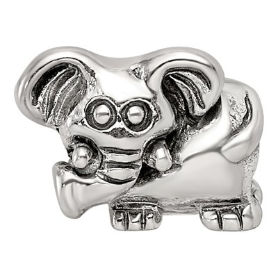 Sterling Silver Kids Elephant Bead – view 5