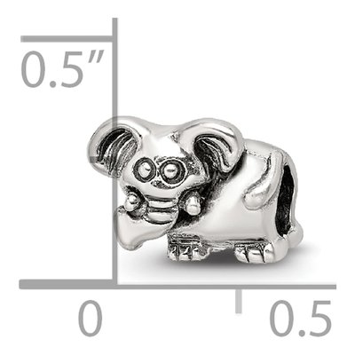 Sterling Silver Kids Elephant Bead – view 6