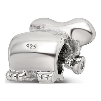 Sterling Silver Kids Elephant Bead – view 7