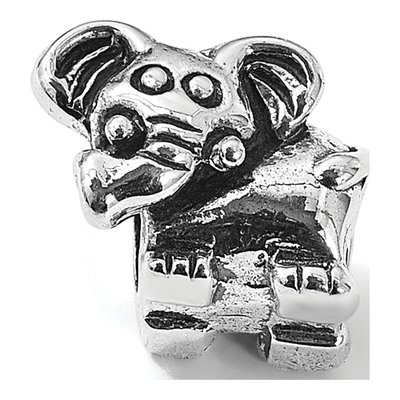 Sterling Silver Kids Elephant Bead – view 8