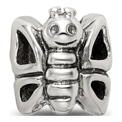 Sterling Silver Kids Butterfly Bead – view 8