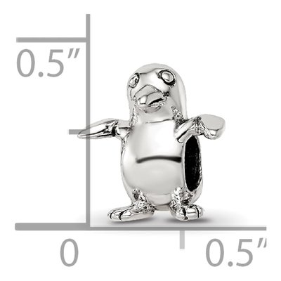 Sterling Silver Kids Bird Bead – view 6