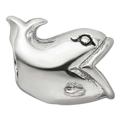 Sterling Silver Kids Whale Bead – view 6