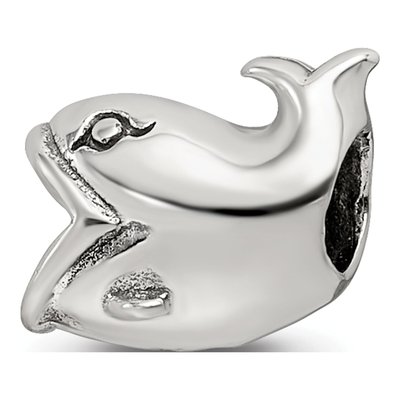 Sterling Silver Kids Whale Bead – view 8