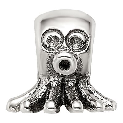 Sterling Silver Kids Octopus Bead – view 5