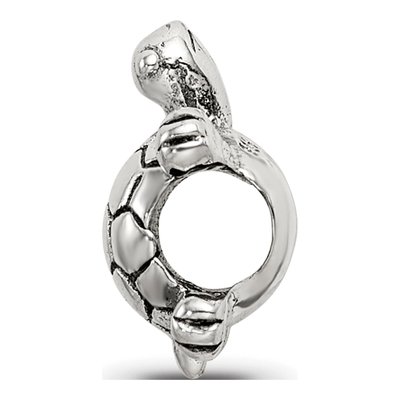 Sterling Silver Kids Turtle Bead – view 4