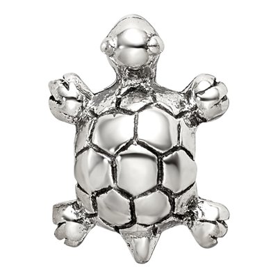 Sterling Silver Kids Turtle Bead – view 5