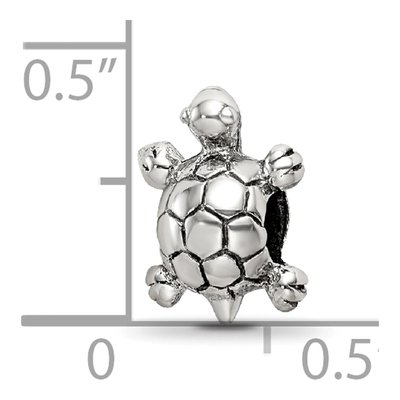 Sterling Silver Kids Turtle Bead – view 6