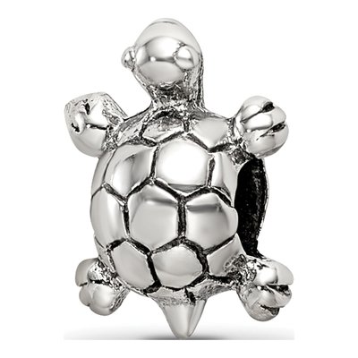 Sterling Silver Kids Turtle Bead