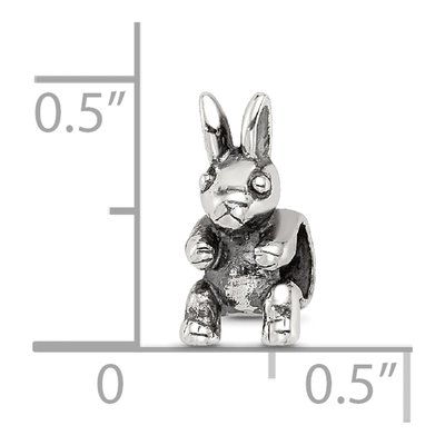 Sterling Silver Kids Bunny Bead – view 6