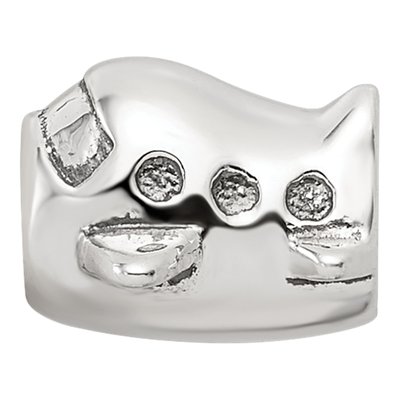 Sterling Silver Kids Airplane Bead – view 5