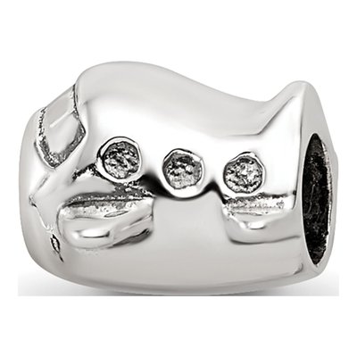 Sterling Silver Kids Airplane Bead