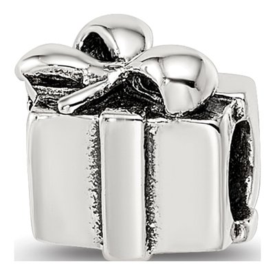 Sterling Silver Kids Present Bead