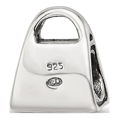 Sterling Silver CZ Kids Handbag Bead – view 8