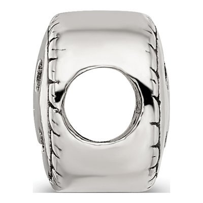 Sterling Silver Kids Smiley Face Bead – view 4