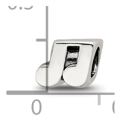 Sterling Silver Kids Music Notes Bead – view 6