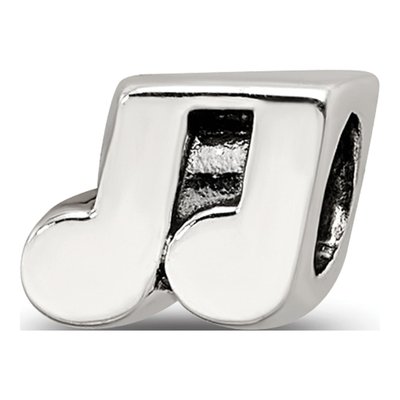 Sterling Silver Kids Music Notes Bead