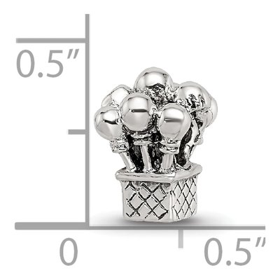 Sterling Silver Kids Balloons Bead – view 6