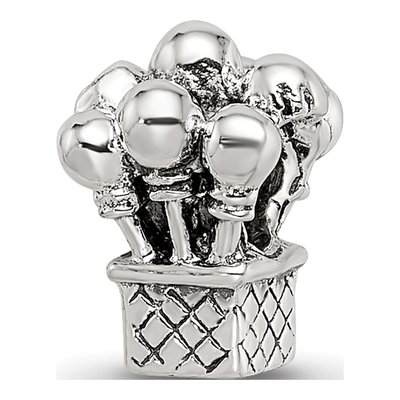 Sterling Silver Kids Balloons Bead