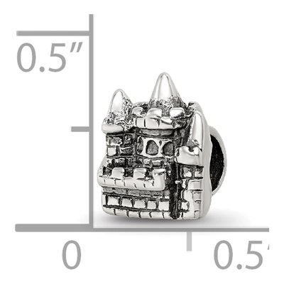 Sterling Silver Kids Castle Bead – view 6