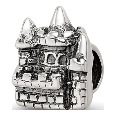 Sterling Silver Kids Castle Bead