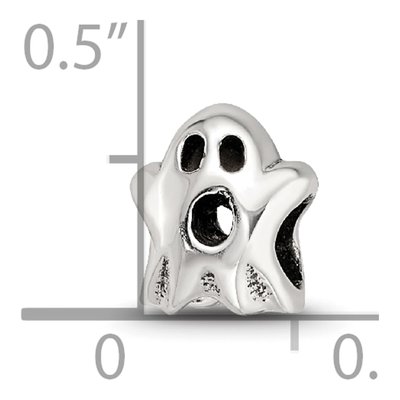 Sterling Silver Kids Ghost Bead – view 6