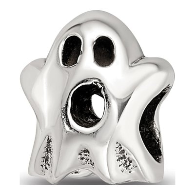 Sterling Silver Kids Ghost Bead