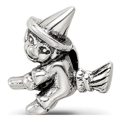 Sterling Silver Kids Witch Bead
