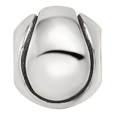 Sterling Silver Kids Tennis Ball Bead – view 5